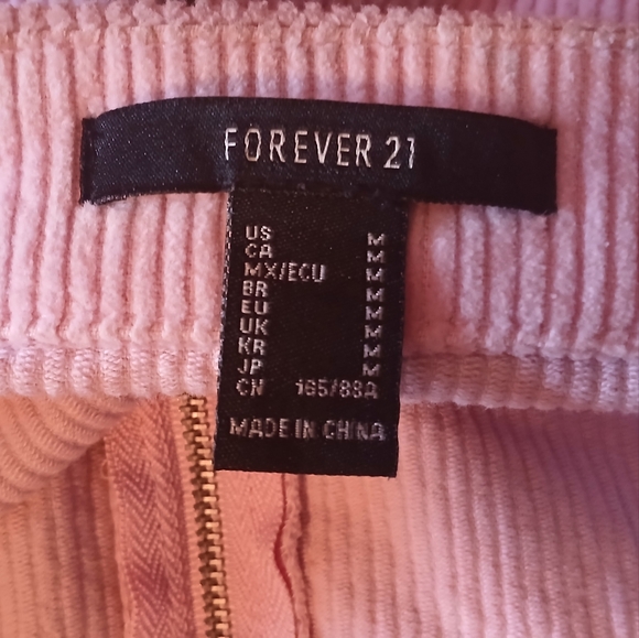 Two corduroy skirts, Forever 21 Pink Mini Skirt and Urban Outfitters Black Skirt - Picture 6 of 15